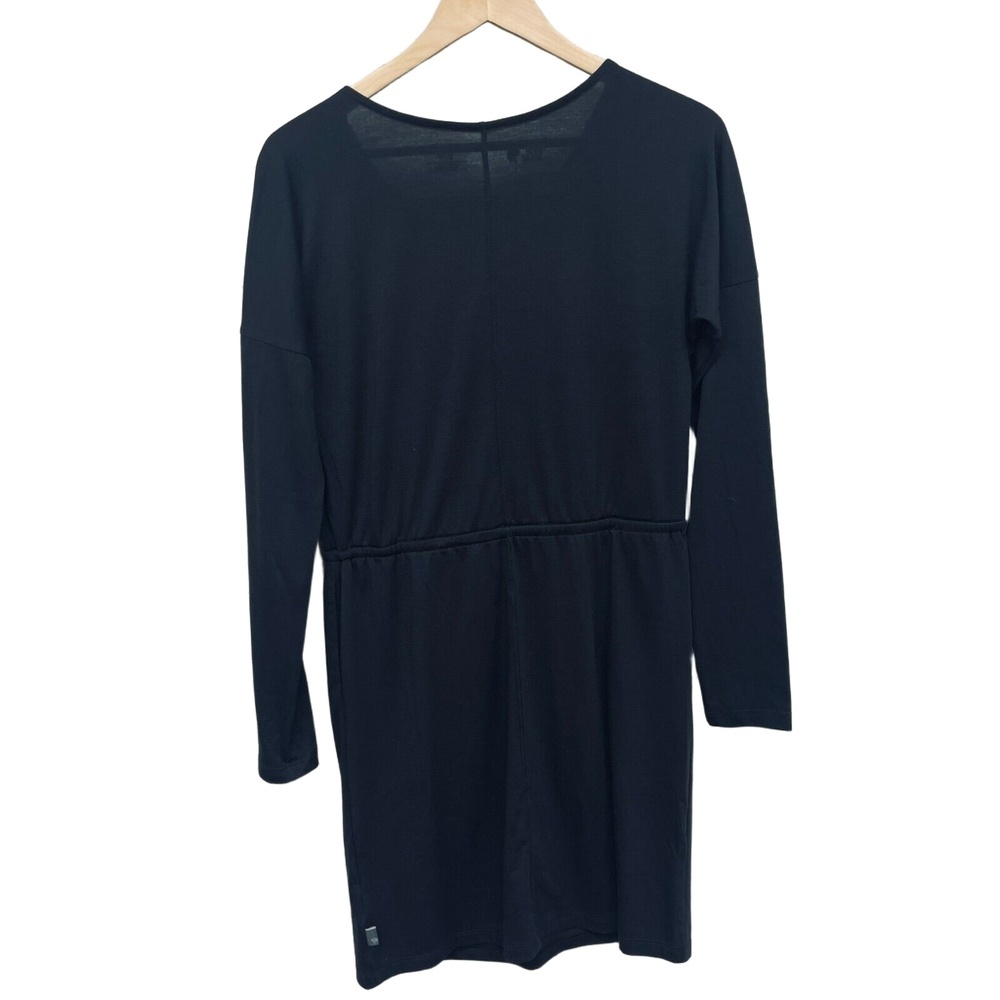 Mountain Hardwear DrySpun Perfect Dress Black NWT Drawstring Waist Drape Neck S